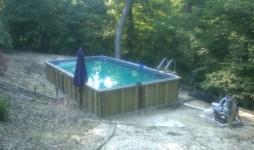 Completed Above Ground Pool Project